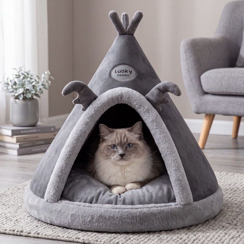 Indoor Foldable Modern Sponge Pet Cave House